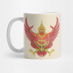 Vintage Distressed Emblem of Thailand Mug